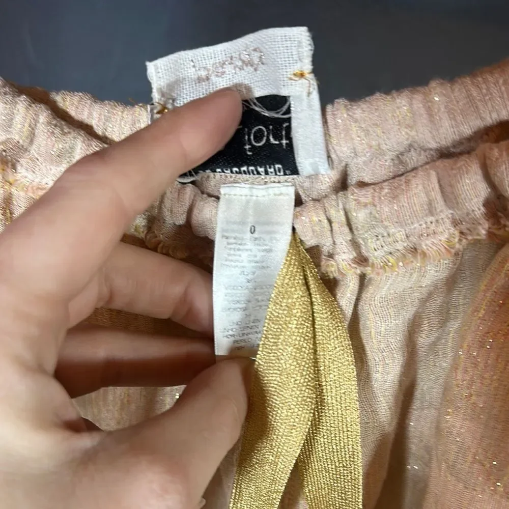 Beige Drawstring Pants - Picture 3 of 10